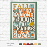 Bring autumn home with The Rustic Rhode DIY Fall Subway Word Art Sign, featuring cozy colors and fall words like FALL, PUMPKIN PATCH, BOOTS, SWEATERS. Perfect as a craft kit or décor gift!.