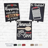 DIY Primitive Kitchen Sign Trio DIY Kit The Rustic Rhode