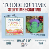 Toddler Time May 22nd & 24th 10:00 AM